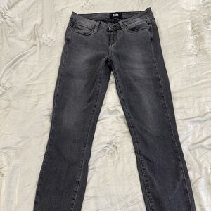 PAIGE Verdugo Ankle Jean in Washed Black, in excellent used condition.